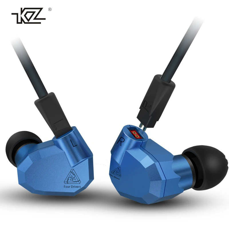 Оригинальный KZ ZS5 HiFi Наушники 2DD + 2BA Гибридный в ухо DJ monito супер бас ушной