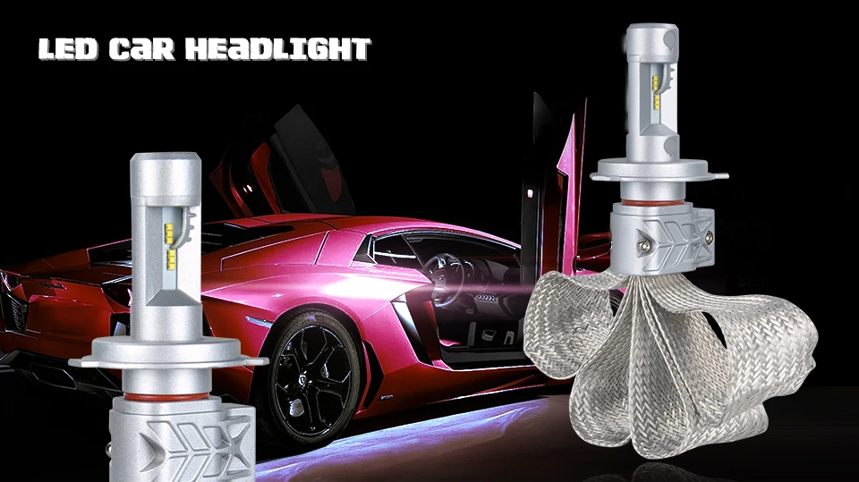 AcooSun Luxeon ZES Led H4 8000 лм Автомобильная фара 6500K 12V H7 Led H11 безвентиляторный дизайн быстрая тепловая радиация Автомобильная фара противотуманная фара