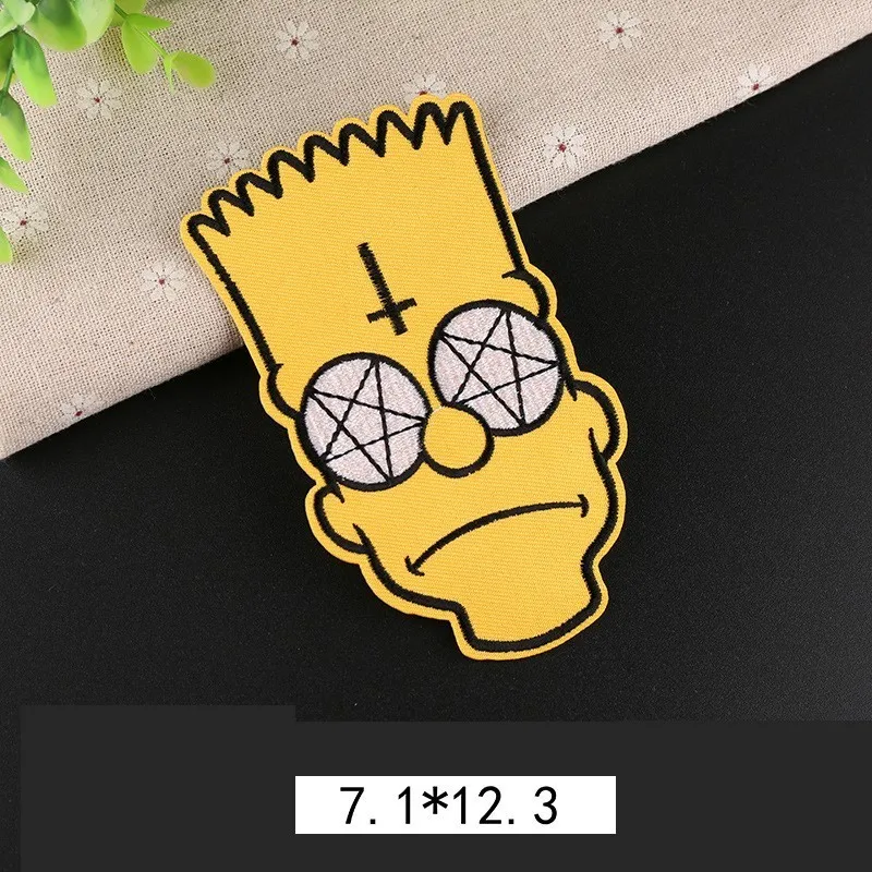 Мужские вышитые нашивки с изображением героев японского фильма без лица