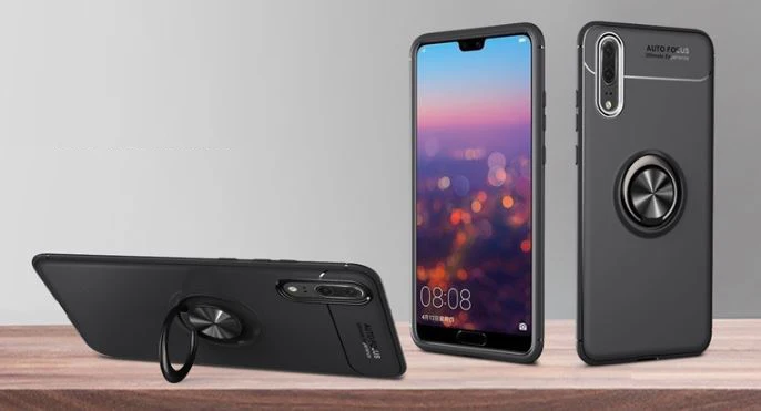 1 шт. чехол для huawei P30 P20 PRO LITE nove 3e P10 plus lite из мягкого ТПУ Гибридный чехол для задней панели автомобиля с магнитным кольцом на палец ультра противоударный