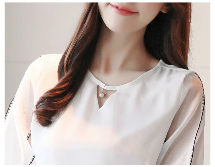 модные женские блузки 2019 фонарь короткий рукав летние топы шифоновая блузка