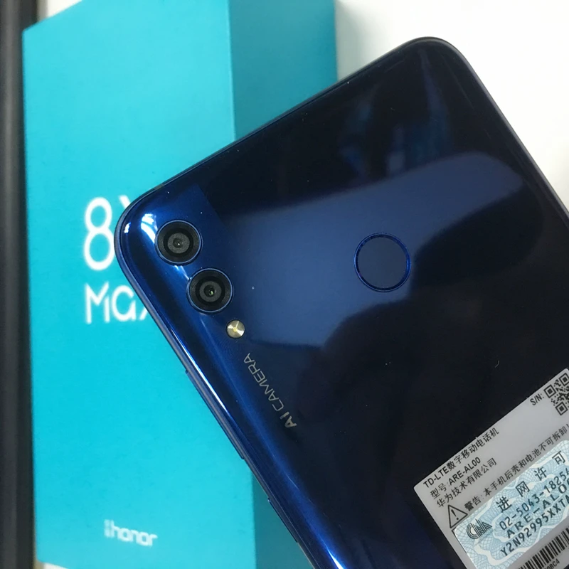 Телефон Honor 8X Max с глобальной прошивкой, 6 ГБ, 64 ГБ, Snapdragon 660, 7,12 дюйма, большой экран, OTA, обновление, 4900 мАч, LTE, Android 8,1, четыре ядра, 1,8 ГГц