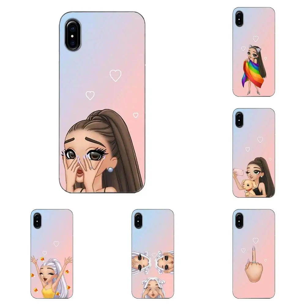 Tpwxnx мягкие сумки для мобильных телефонов Ariana Grande мультфильм розовый Apple iPhone 4 4S 5 5C