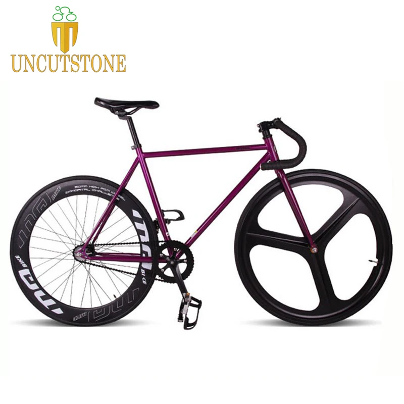 Велосипед fixie из магниевого сплава с 3 спицами фиксированный велосипед 700C * 23 70 мм