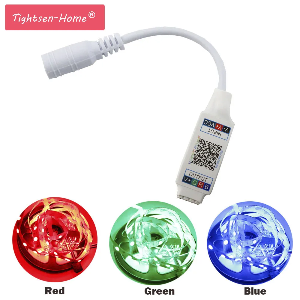 Продвижение мини RGB Bluetooth контроллер музыка умный световая полоса для 5050