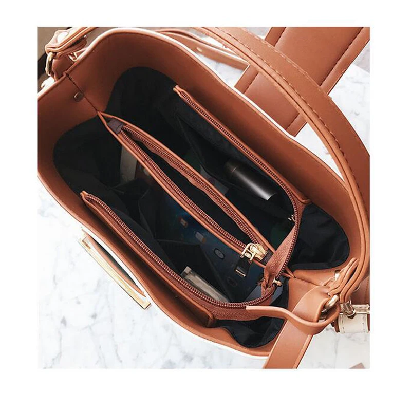 GESHILANXI 2017 New Shoulder Bag Cross body PU Leather Designer Brands Luxury Female Bucket bags Top-handle Women Handbag | Багаж и сумки