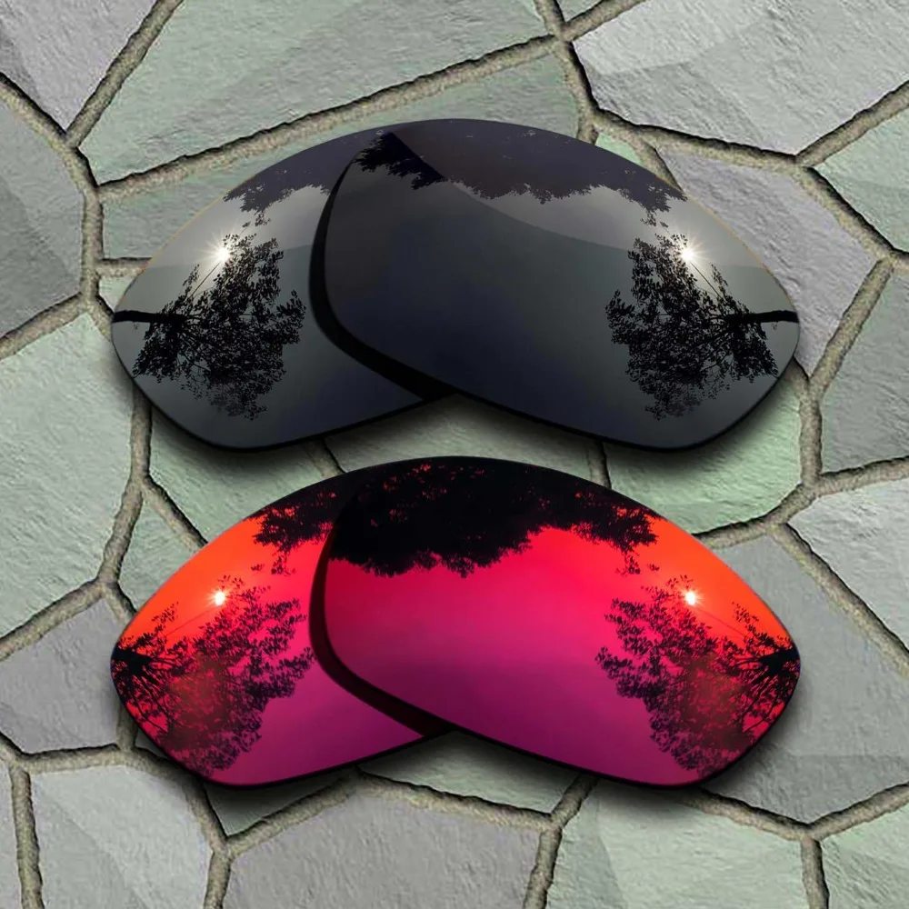 

Поляризованные Сменные линзы для солнцезащитных очков Oakley прямой куртки, серого, черного и фиолетового, красного цвета, 2007