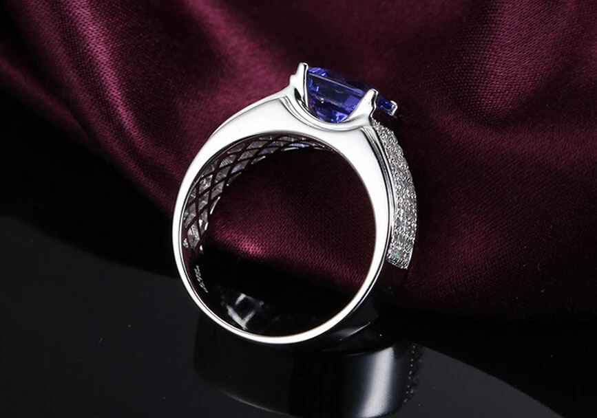 Обручальное кольцо из стерлингового серебра 925 пробы 2 карата популярный