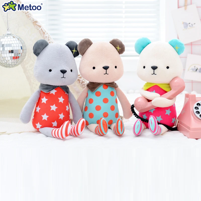 Metoo Angela плюшевые куклы детские игрушки для девочек подарок кружевной медвежонок
