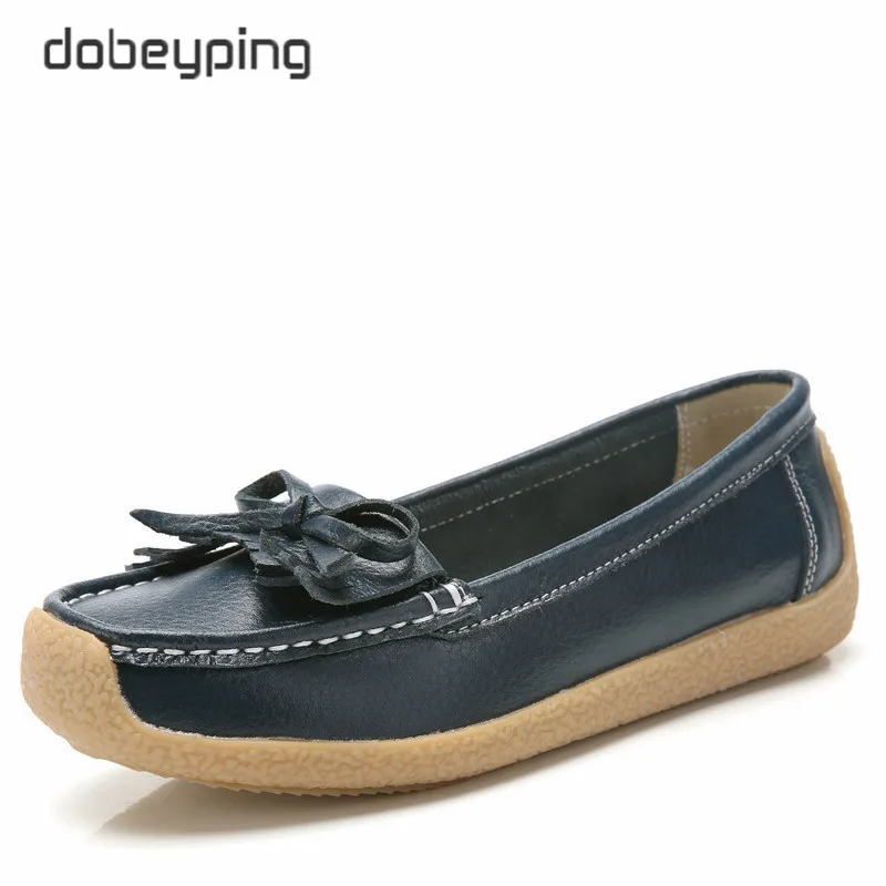 Dobeyping/сезон весна-осень; женская обувь из коровьей кожи; женская обувь на плоской подошве с бахромой; женские лоферы; мокасины; женская обувь; обувь для мам без шнуровки