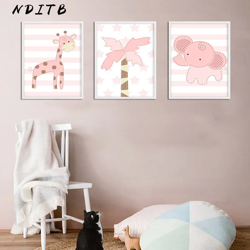 Настенная картина Dream Big Baby для детской комнаты рисование на холсте Мультяшные