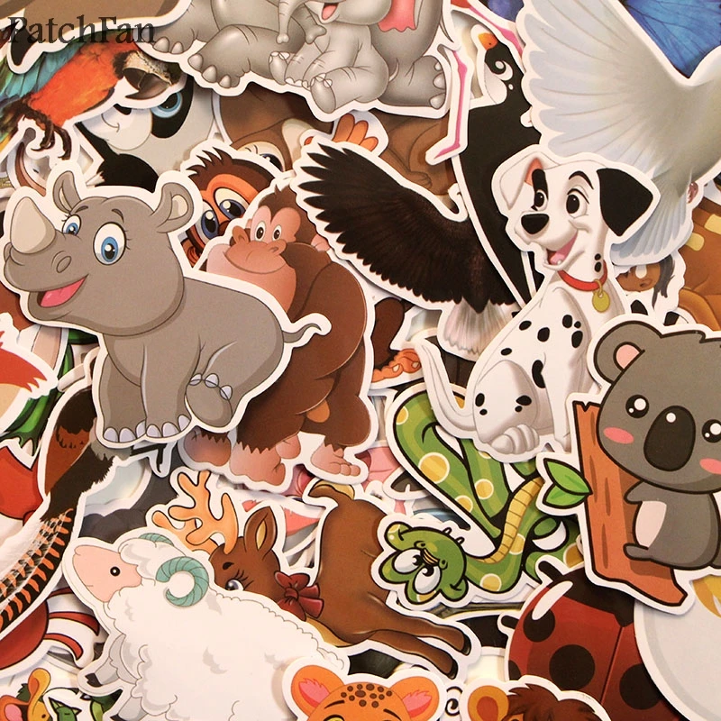 Patchfan 48 шт. в виде животного (мир детская игрушка Стикеры для DIY альбом