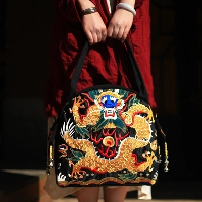 Женская Холщовая Сумка с вышивкой в этническом стиле|canvas women bag|women bagmessenger bag |