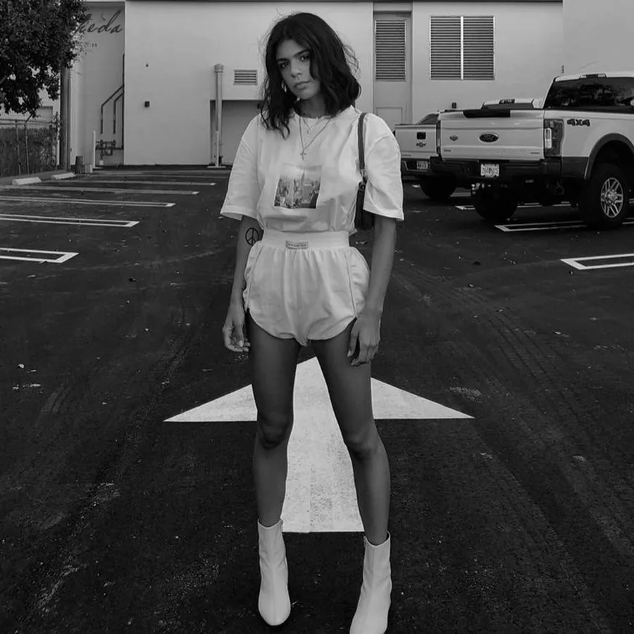 Модные белые шорты Macheda женские свободные летние повседневная спортивная одежда