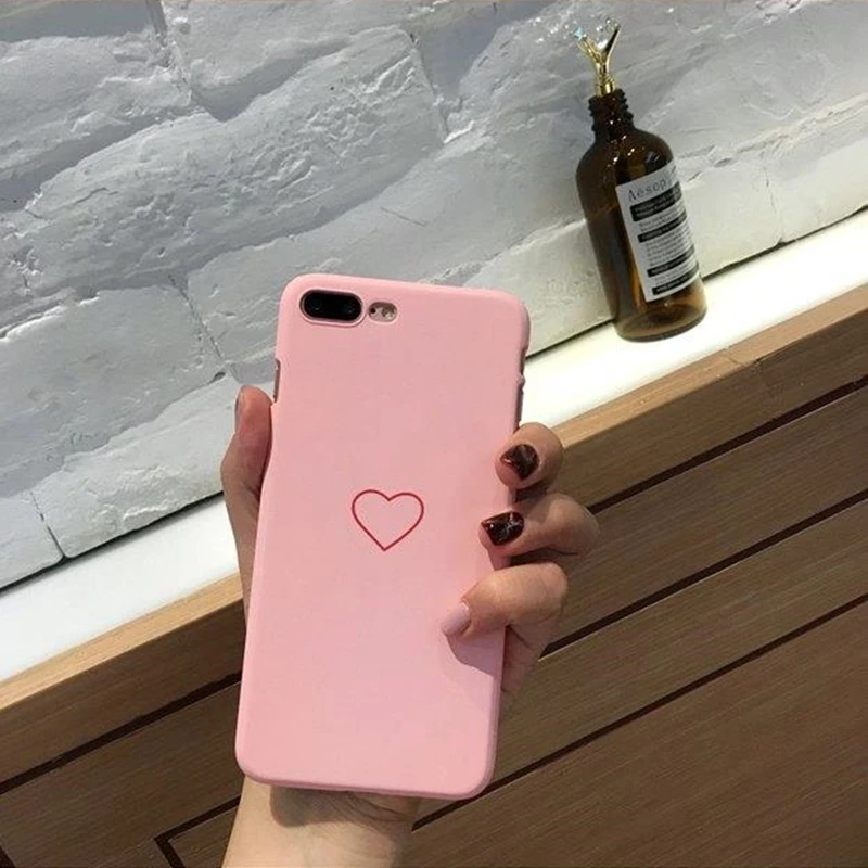 Чехол для iPhone X с милым рисунком любви задняя крышка XS MAX Жесткий 8 7 6 6s Plus Grind чехол
