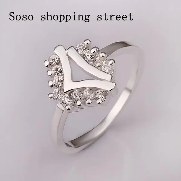 R300 Hot Sale!!Free Shipping 925 Silver Ring Fashion Sterling Jewelry Inlaid Stone Belt | Украшения и аксессуары