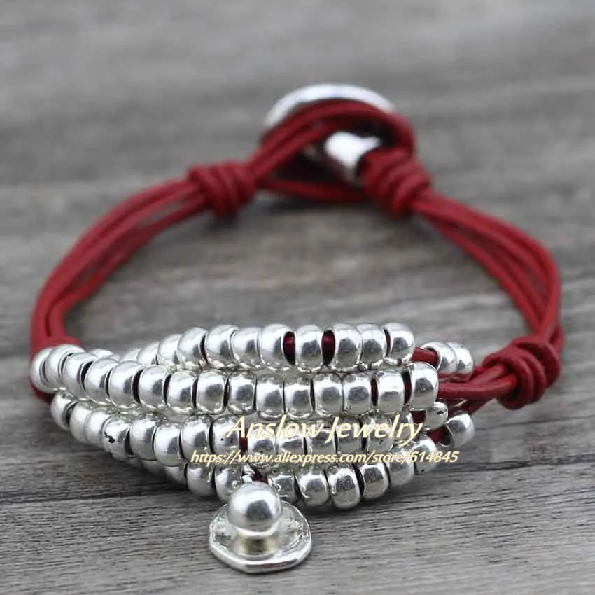 Anslow модные ювелирные изделия оптом дешевая цена Beaden Statement Wrap Strand Бусы Бренд