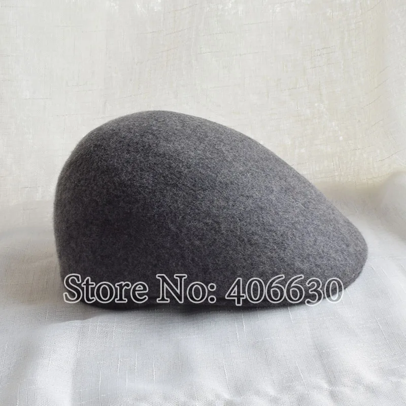Зимние однотонные шерстяные фетровые Козырьки шапки для женщин унисекс Мужские береты шапки SADW012