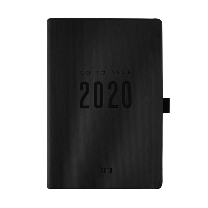 black Блокнот, строгальный станок,,, Agenda, A5, ежедневный, для заметок, для встречи, Bullet Journal, расписание, школьные принадлежности, стационарный органайзер, подарок - Цвет: black