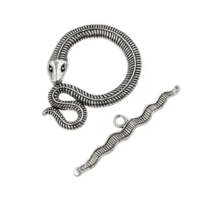 5 компл.лот античная серебряная складная застежка-карабин для ожерелий, браслетов, цепочек, аксессуары для ювелирных изделий сделай сам 50 мм, 51 мм K01247