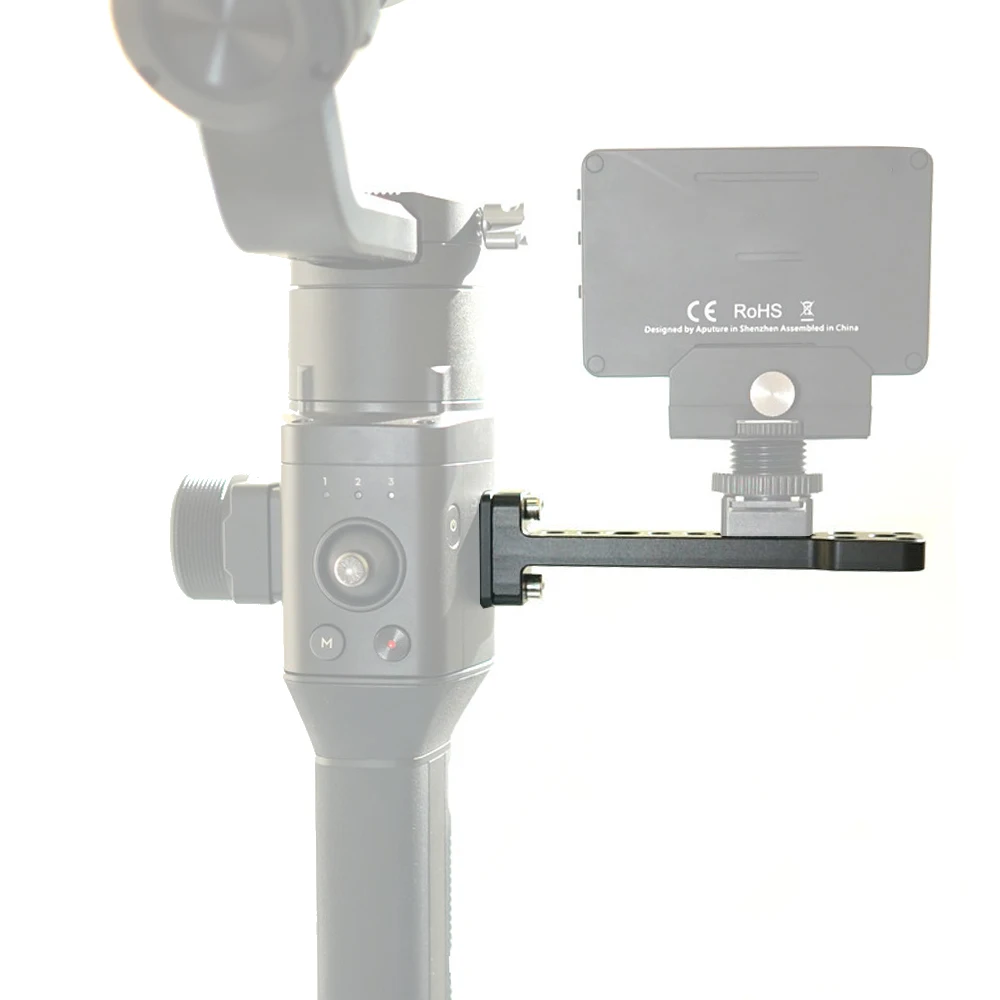 Алюминиевый сплав внешняя Монтажная пластина Кронштейн Mic Monitor Mount Arm адаптер для