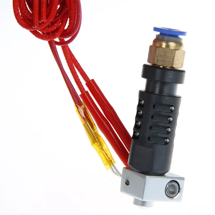 В собранном виде Peek j-головки hotend междугородной экструдер bowden в 0,3/0,35/0,4/0,5 мм Насадка+ 75 см кабель для 3 мм 3D нити