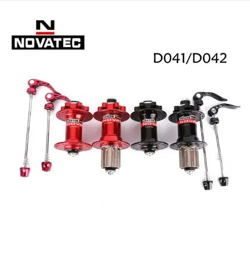 

Original Novatec D041SB D042SB disc card brake MTB mountain bike hub bearing bicycle hubs 28 32 36 Holes 28h 32h 36h red black