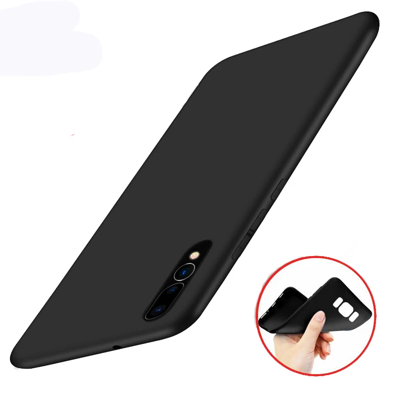 Black TPU Чехол для телефона huawei Nova 3 3E 3i, силиконовый черный чехол из ТПУ с рисунком Матты, чехол для huawei Nova 4, 3i, 2i, Fundas Capa - Цвет: Black TPU
