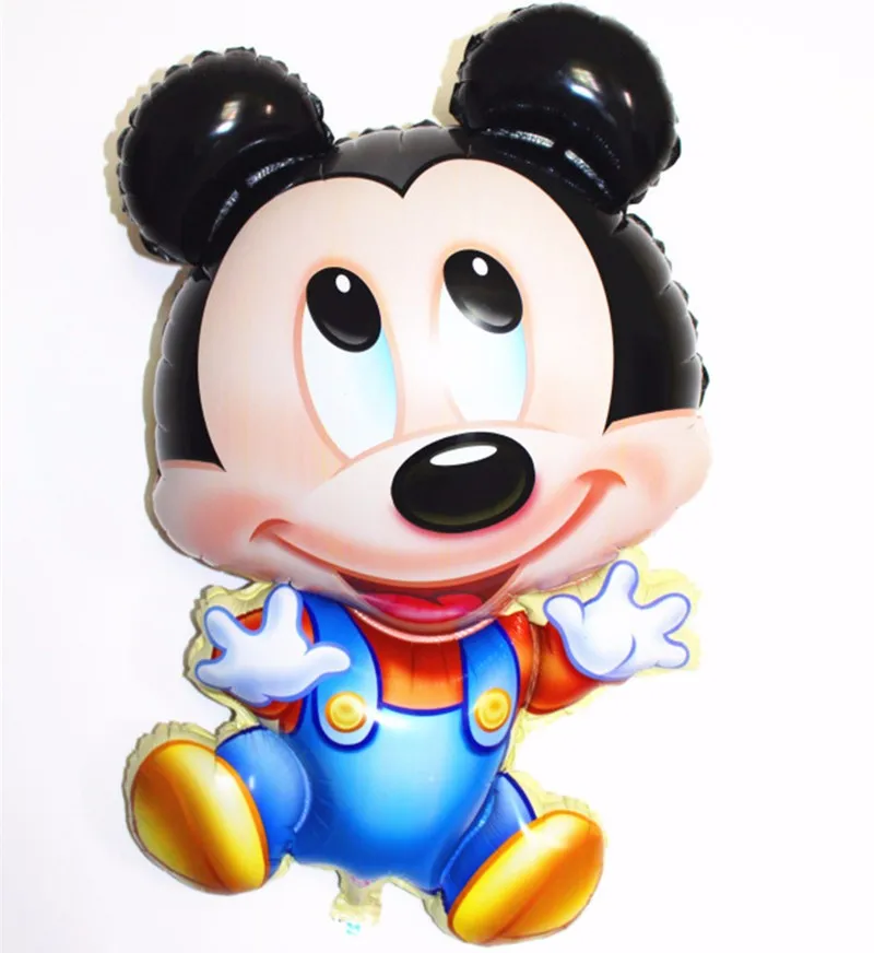 KUWANLE 10pcs/lot Mickey Minnie Mouse Balloons Cartoon Foil Helium Balloon Birthday Party Supplies Decoration Globos Baby Shower | Дом и сад