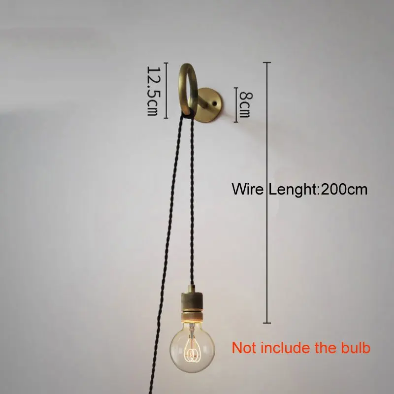 Vintage Punk Ring Led Wall Lamp Nordic Sconce Mirror Light Retro Loft Industrial Home Decor Lights Lampadario | Освещение