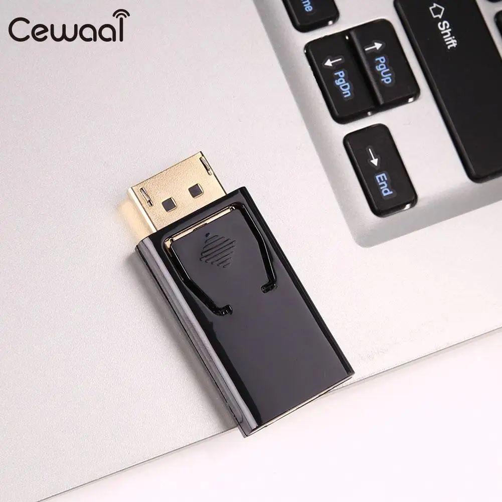 Plastic Shell Black Display Port DP Male To HDMI Female Adapter For HDTV FE | Электроника