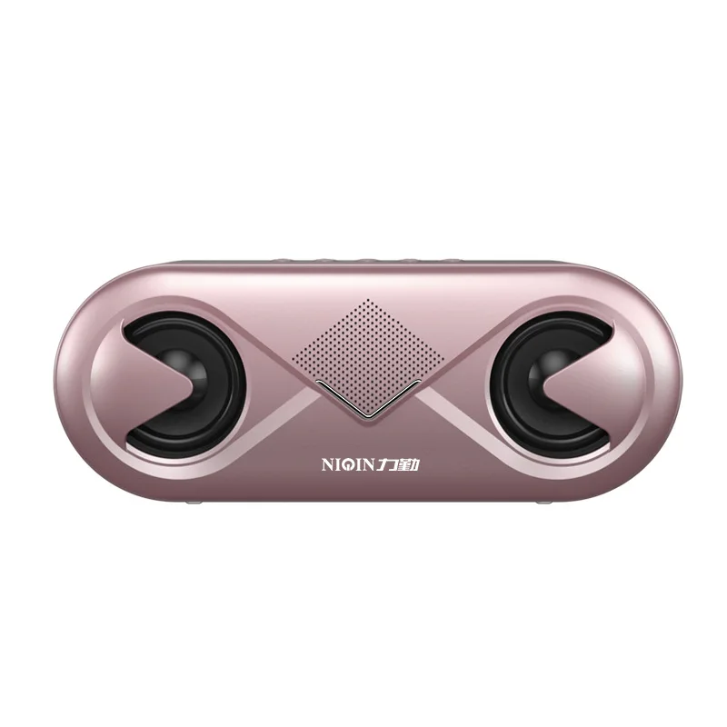 rose gold Новинка 6D стерео звук портативный Bluetooth динамик 10 Вт беспроводной громкоговоритель открытый динамик Поддержка TF карты/usb накопитель/AUX - Цвет: rose gold