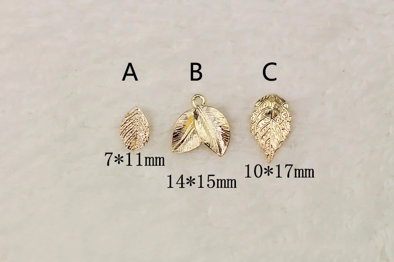 DIY european Fashion charm gifts Small leaves metal charms for jewelry making Pendant floating Key Chains as Accessories | Украшения и