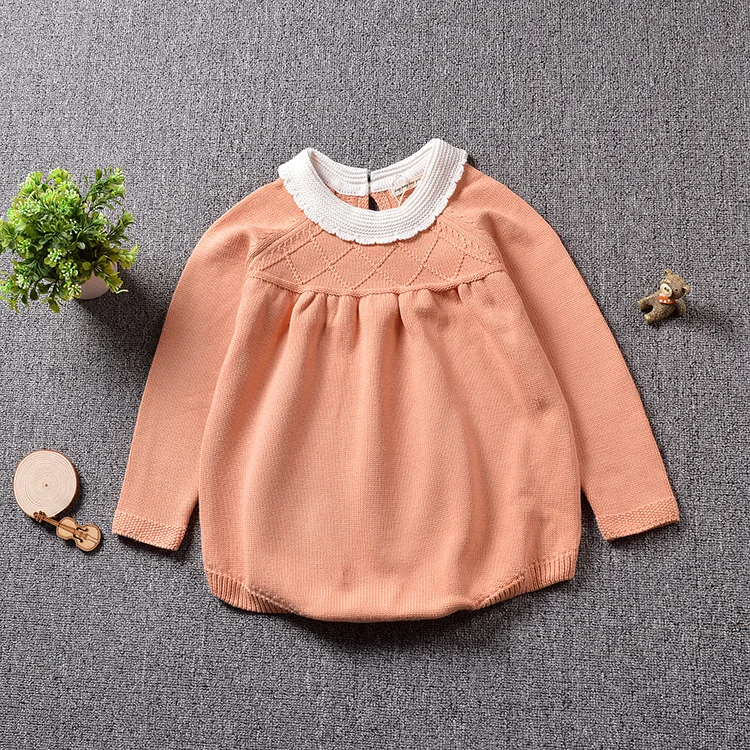 Детские вязаные комбинезоны Комбинезон для девочек roupas de bebe Шерстяной детский