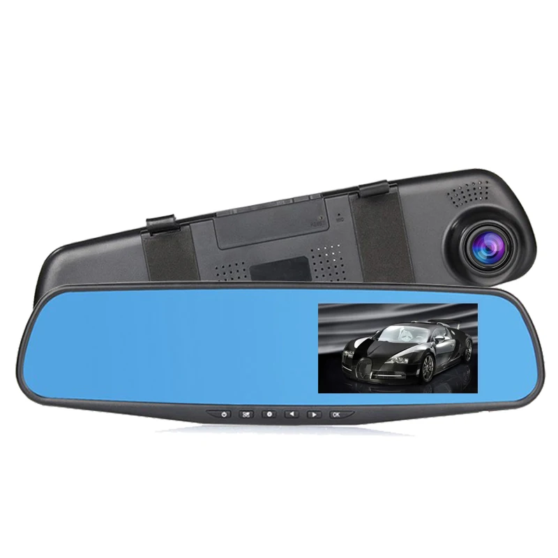 Двойной объектив камеры автомобиля зеркалом заднего вида Авто dvrs автомобиль dvr