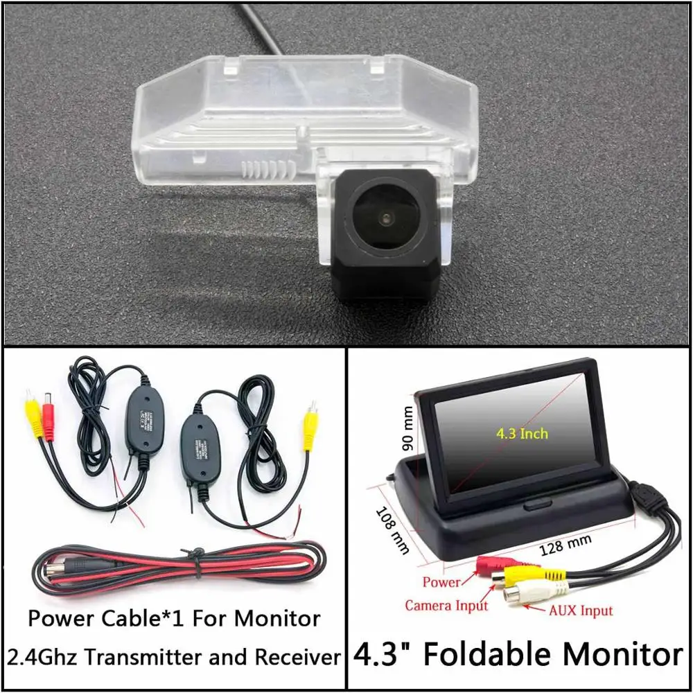 C Wireless 4.3inch F Full HD резервная камера заднего вида для Mazda 6 M6 GH Ruiyi RX-8 Автостоянка ЖК-зеркало монитор - Название цвета: C Wireless 4.3inch F