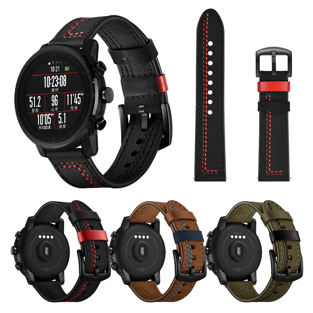 Кожаный ремешок gear S3 frontier для samsung Galaxy watch 46 мм 22 мм ремешок для часов correa amazfit gtr 47 мм 47 huawei watch gt ремешок