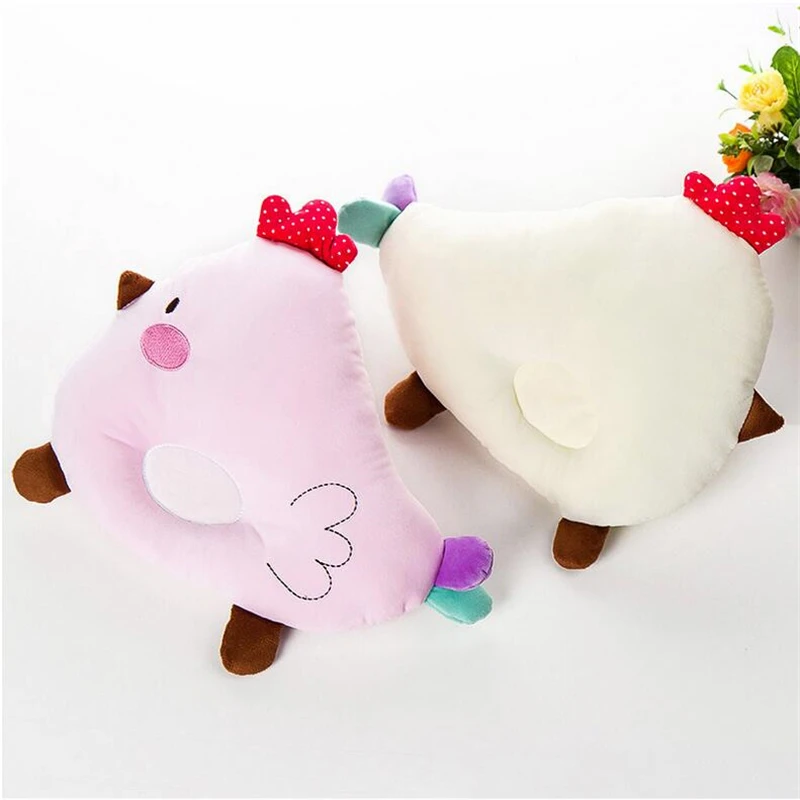 

2020 Cute Cartoon Chicken Design Baby Pillow 0-1T Infant Newborn Sleep Positioner Prevent Flat Head Shape Pillows