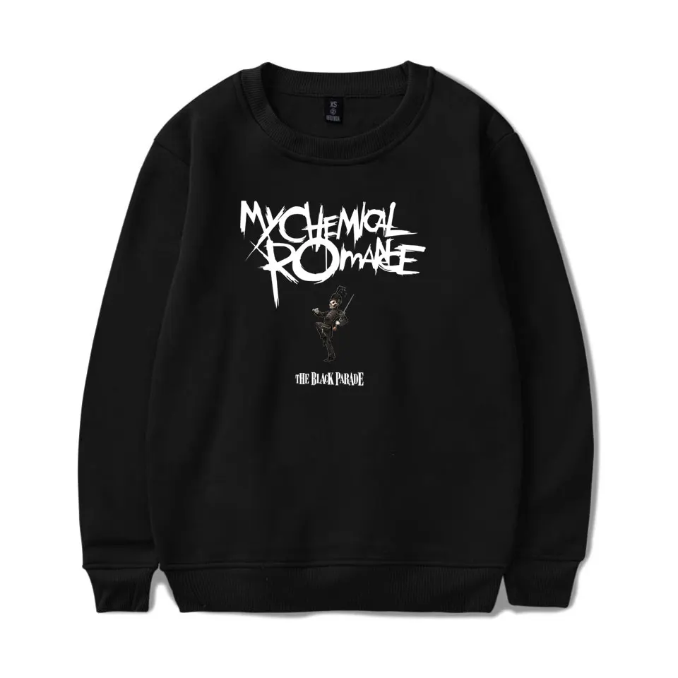 Толстовка с капюшоном My Chemical Romance для мужчин и женщин черная парадная в стиле панк
