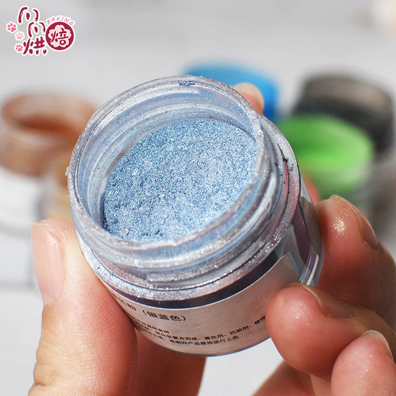 Съедобные блестки торт шоколадное украшение золотой порошок серебряный помадка