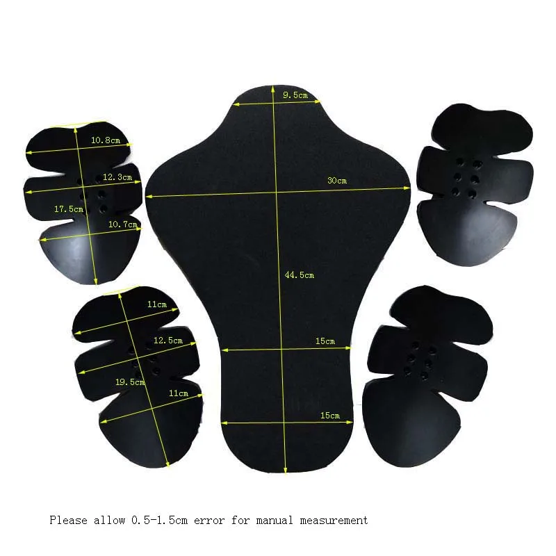5 шт./компл. универсальная мотоциклетная куртка съемные внутренние мягкие