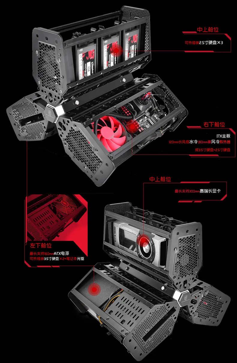 Чехол для компьютера DEEPCOOL Tristellar MINI-ITX с поддержкой MINI-ITX материнской платы/поддержка 120 водяного охлаждения/отключения звука/компьютерного корпуса