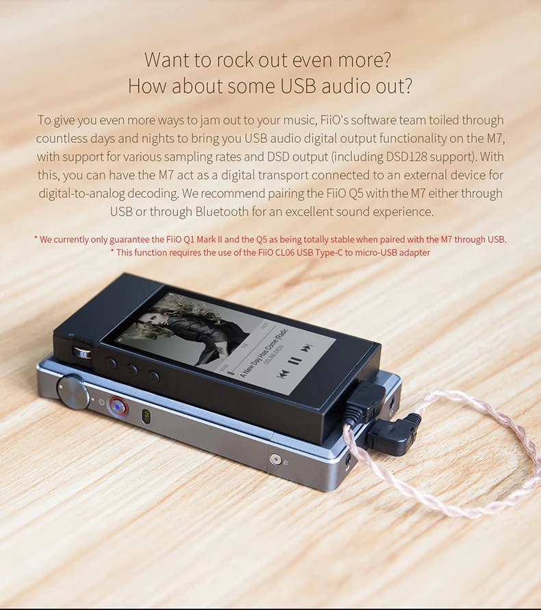 FiiO M7 с 32 Гб tf-картой высокого разрешения без потерь Музыкальный плеер Bluetooth 4,2 aptx-hd LDAC сенсорный экран MP3 с поддержкой fm-радио