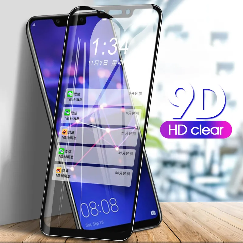 Стекло с полным покрытием 9D для Huawei Y9 Prime Y5 2019 P Smart Z P30 Lite P20 P10 Plus пленка Honor 8S 10 9 8X Nova