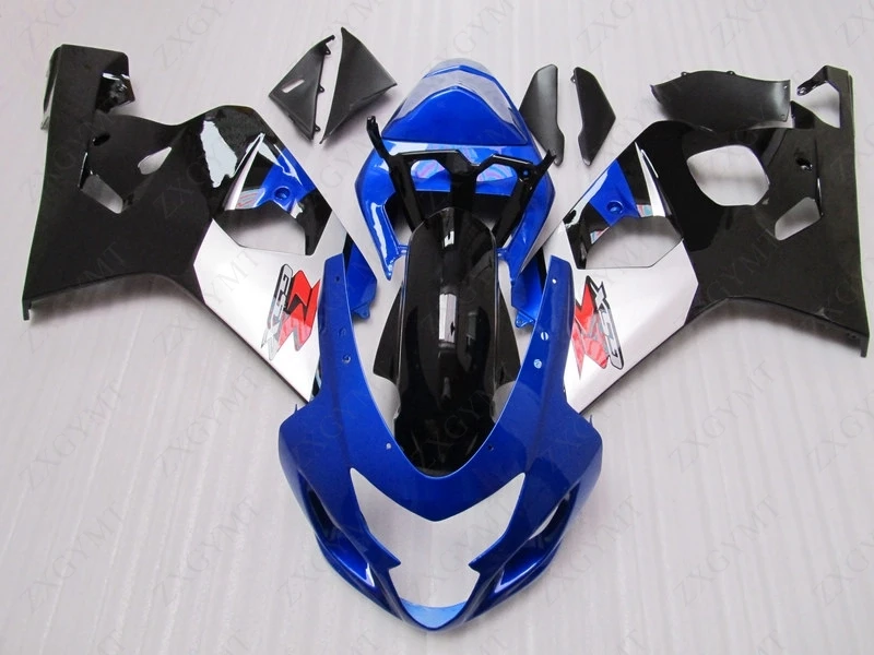 Набор для всего тела GSX R600 2004 2005 K4 синие черные белые обтекатели GSXR 600 05 обтекатель