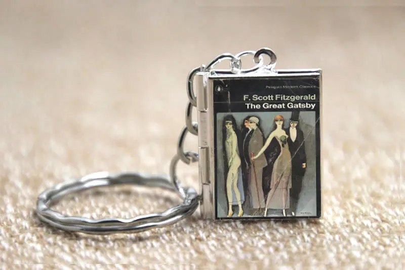 Классические романы большой Гэтсби книжка медальон ожерелье брелок книга