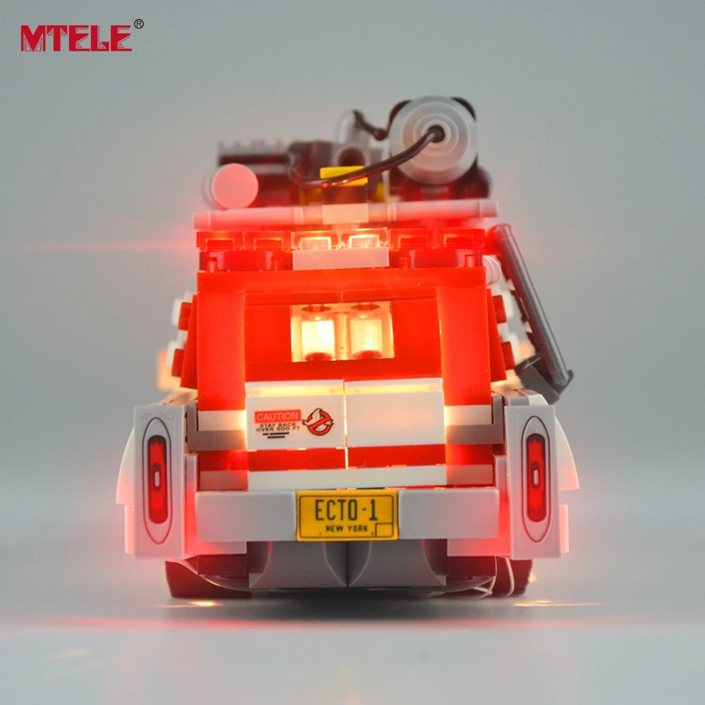 MTELE светильник Kit для Ghost Busters Ecto 1 & 2 модели строительных блоков совместимые с