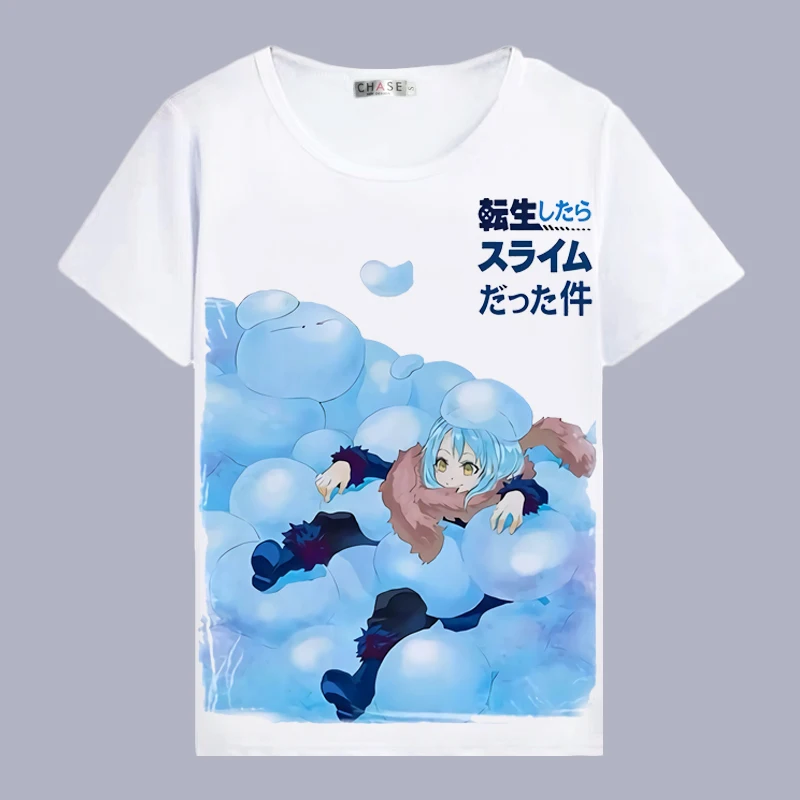 14 Футболка для косплея «That Time I Got Reincarnated as a Slime», летняя футболка в стиле аниме «Rimuru Tempest», Женская/Мужская футболка, костюм для косплея - Цвет: 14