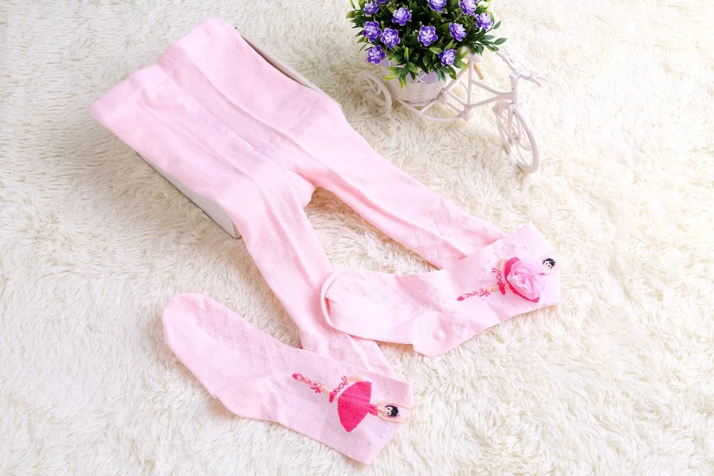 Колготки для девочек бархатные с кружевом танцев От 3 до 10 лет | Мать и ребенок