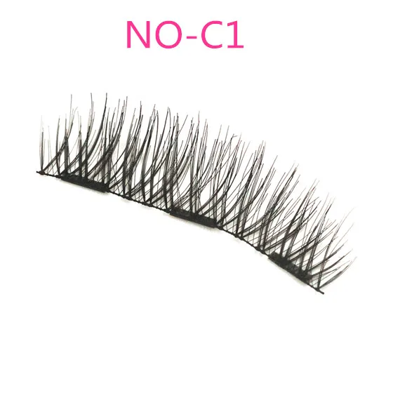 NO-C1 NEWCOME 3 магнитные ресницы ручной работы 3D/6D натуральные магнитные ресницы полные полоски ресницы реснички инструмент для макияжа - Цвет: NO-C1